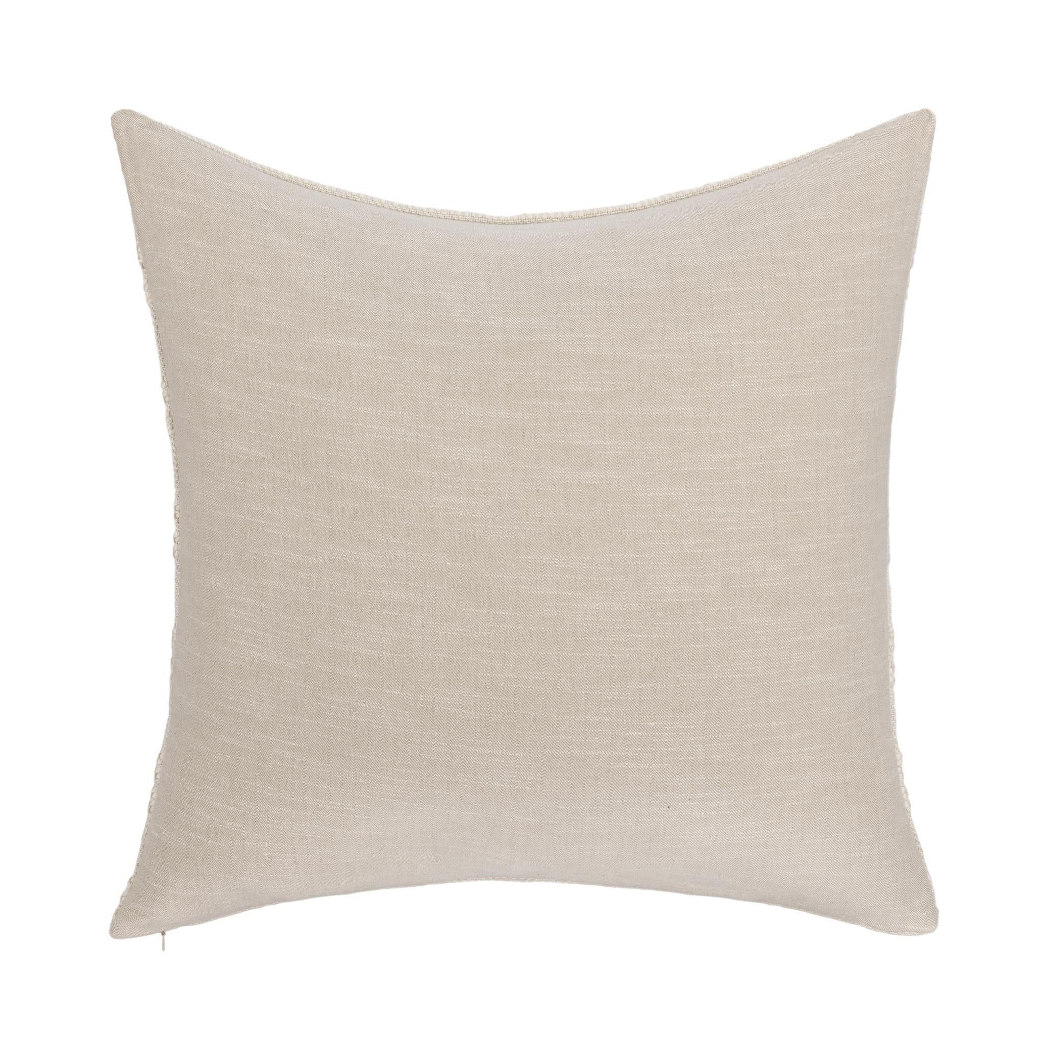 York - 26" x 26" Pillow - Natural / Ivory