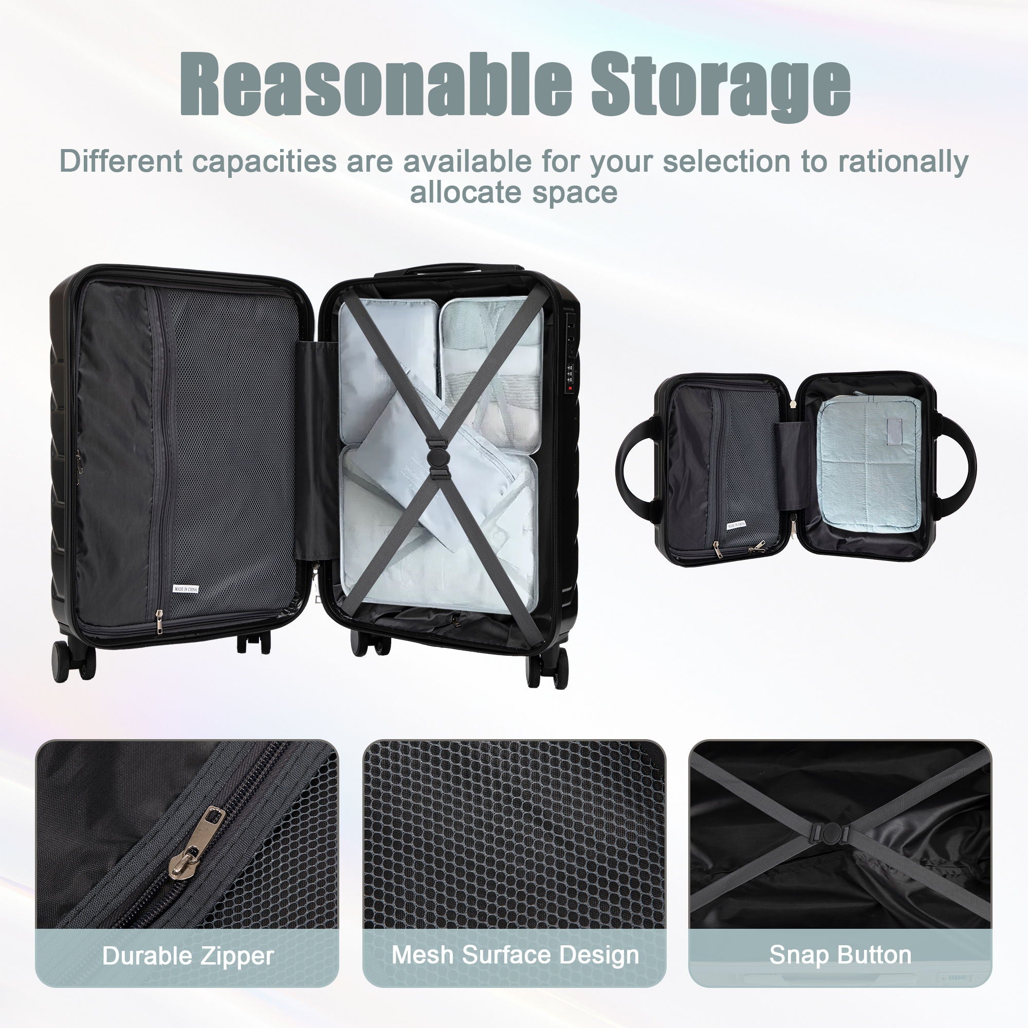 Spinner Luggage Set & Combination Lock