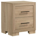 Merritt - 2 Drawer Nightstand - Light Oak