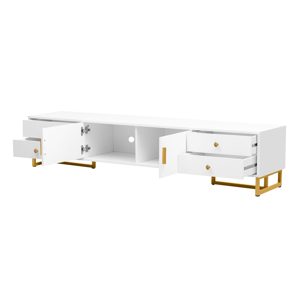 TV Stand With Storage For Living Room