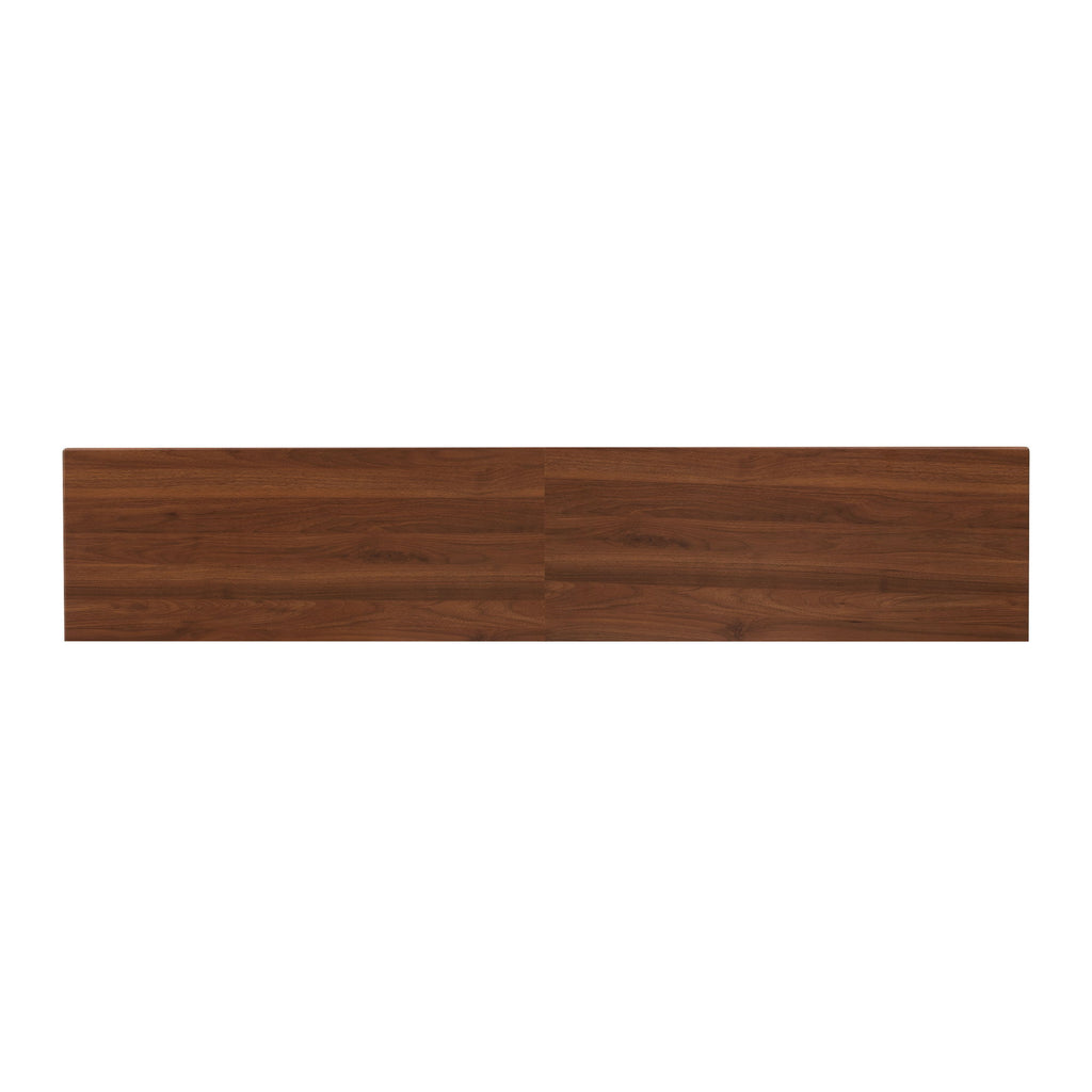 TV Stand, Entertainment Center With Fluted Drawers For Living Room - Walnut