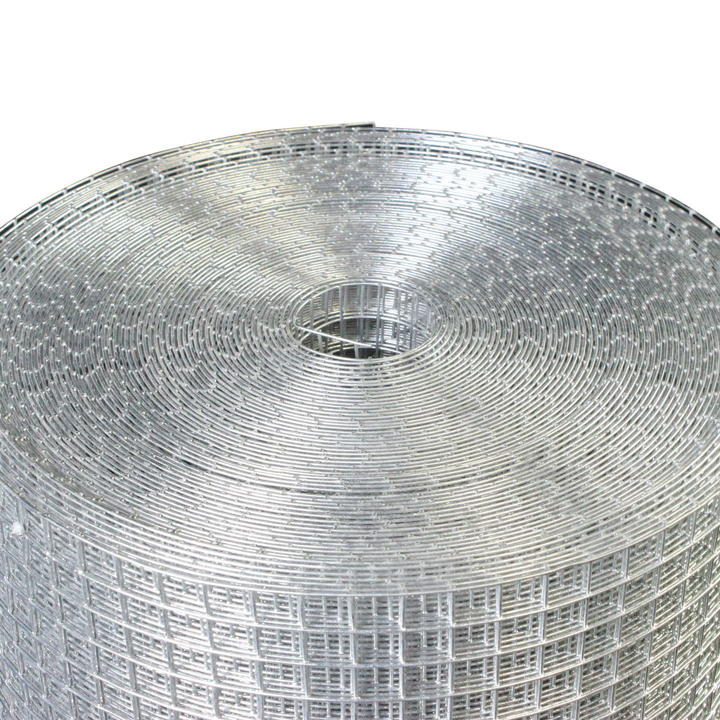 Galvanized Hardware Cloth, Metal Wire Fencing Roll For Garden And Animal Protection - Silver