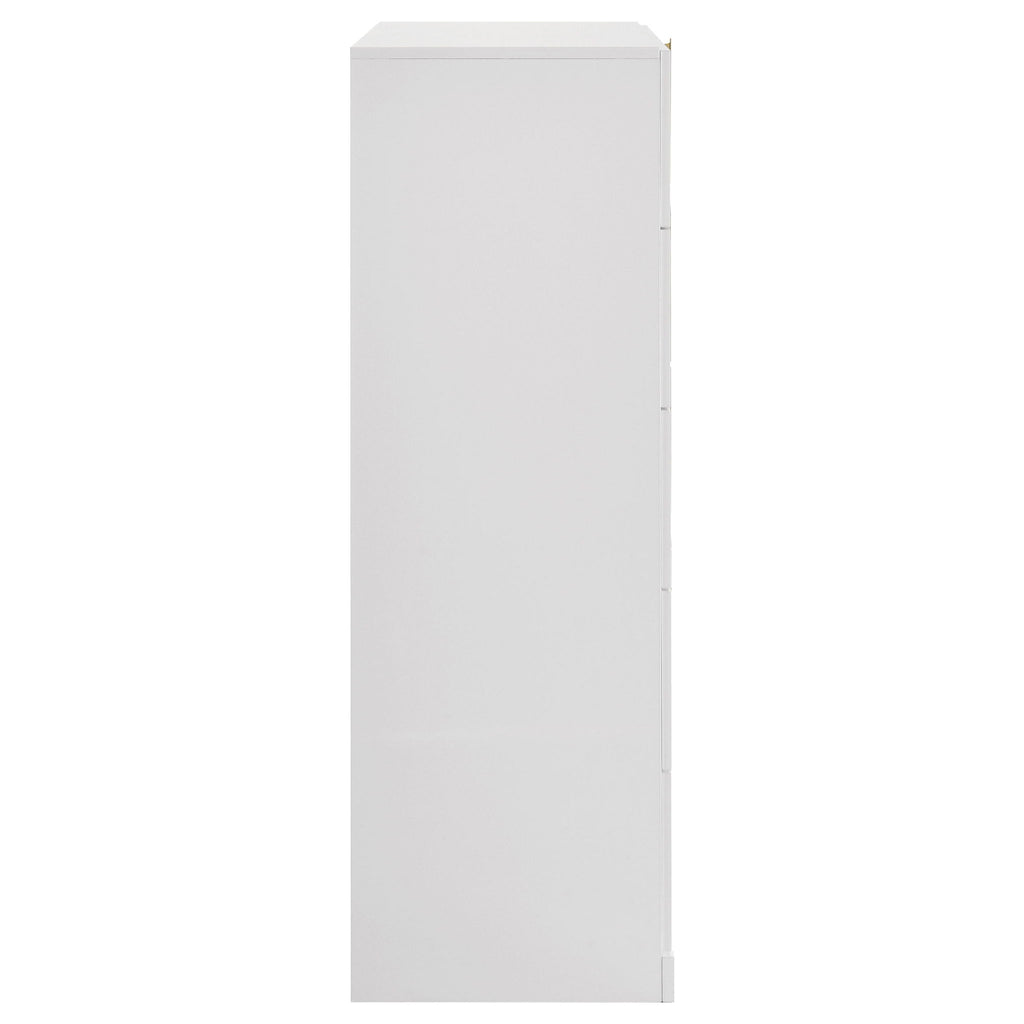 Lauryn - 5 Drawer Bedroom Chest - Gloss White