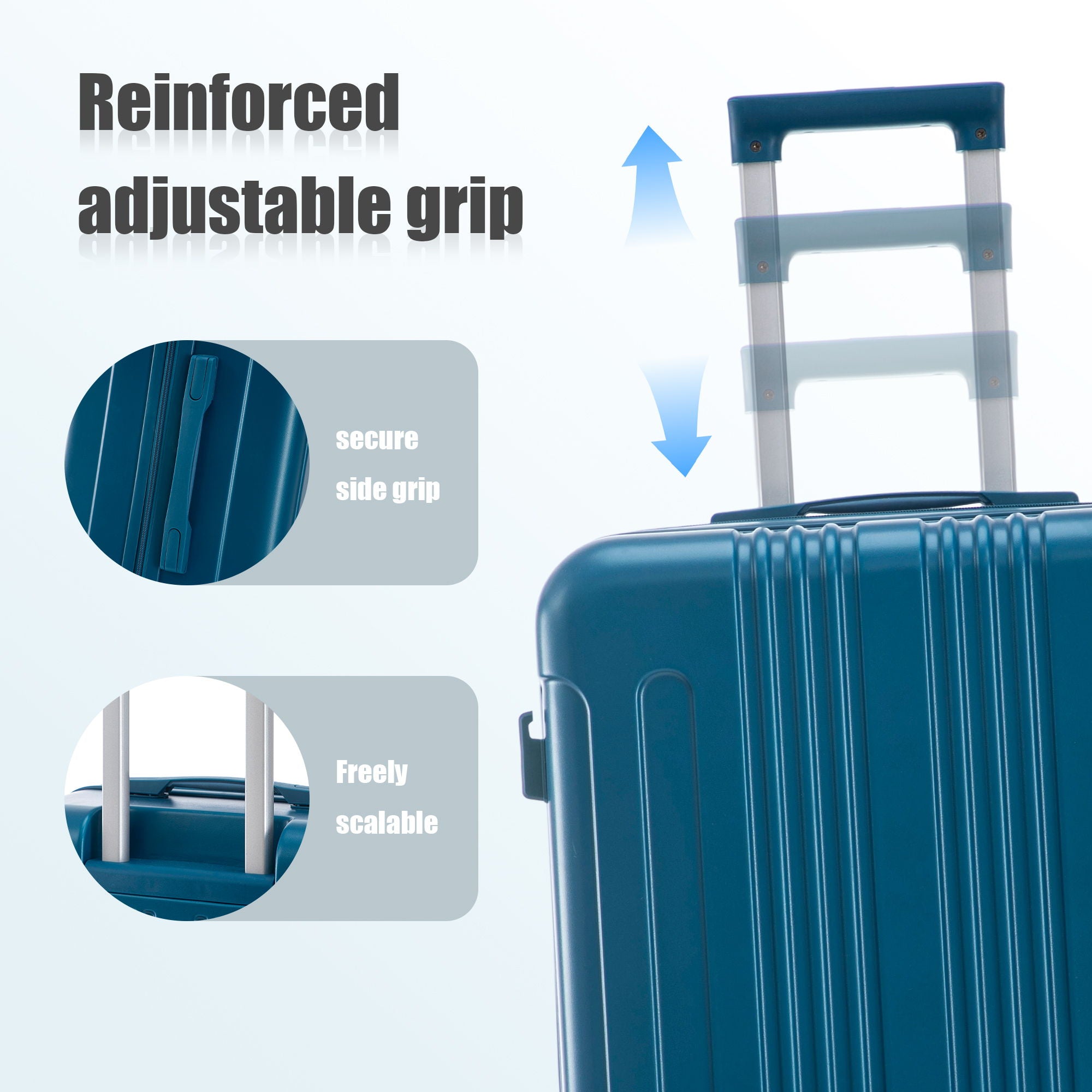 Spinner Luggage Set 20" / 24"/ 28", Lightweight Hard Shell With 360° Silent Wheels