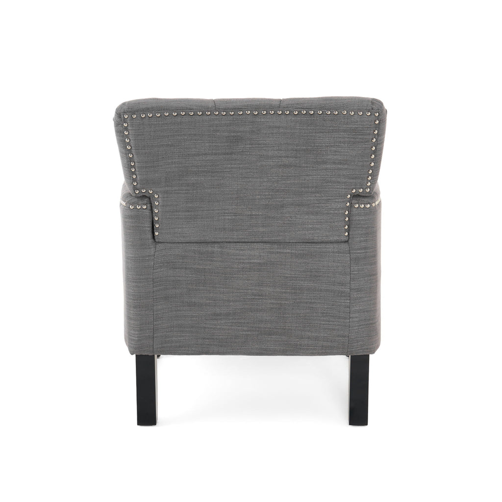 Harrison - Tufted Club Chair With Button Tufted Back And Birch Wood Legs
