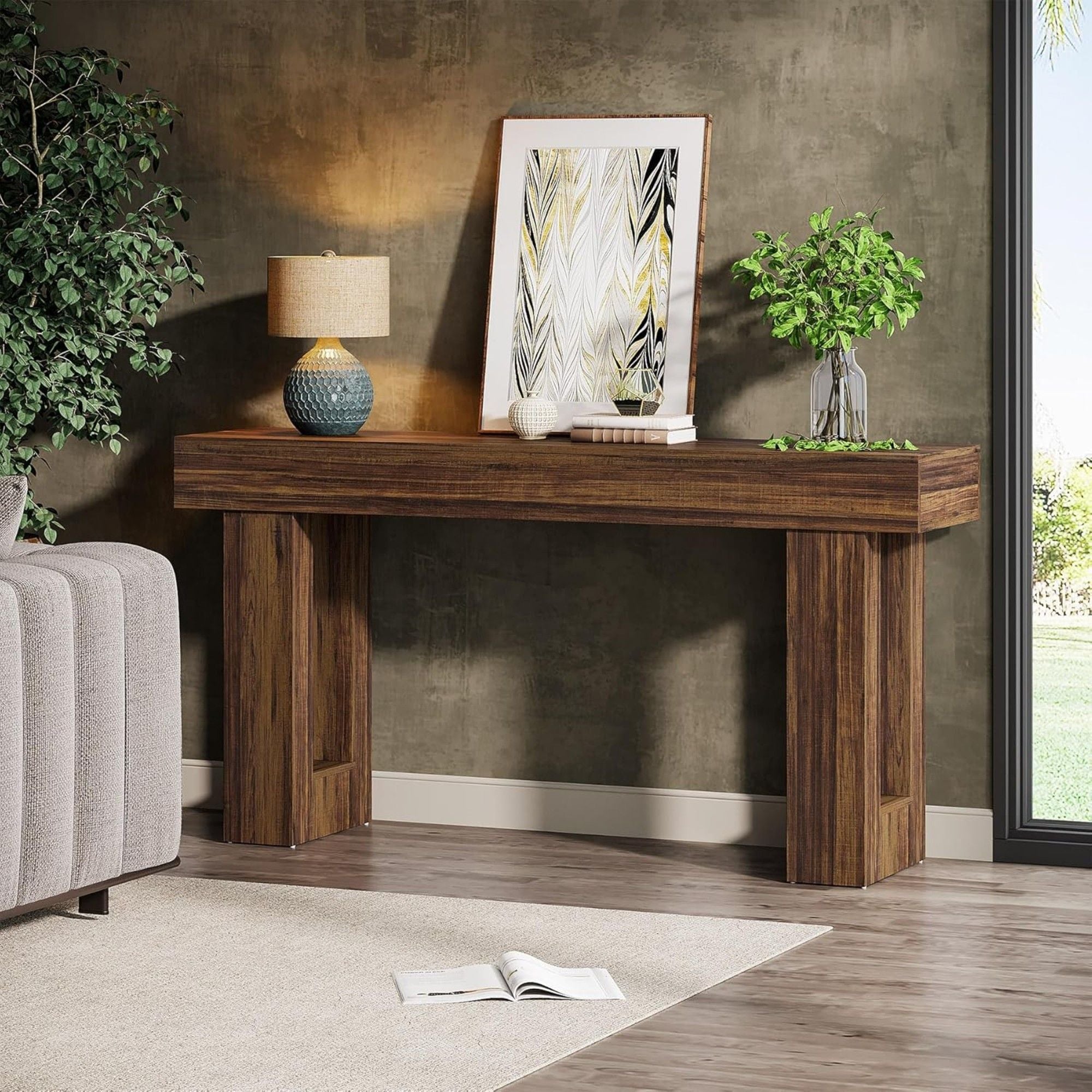 Console Table, Extra Long Narrow Sofa Table For Living Hallway