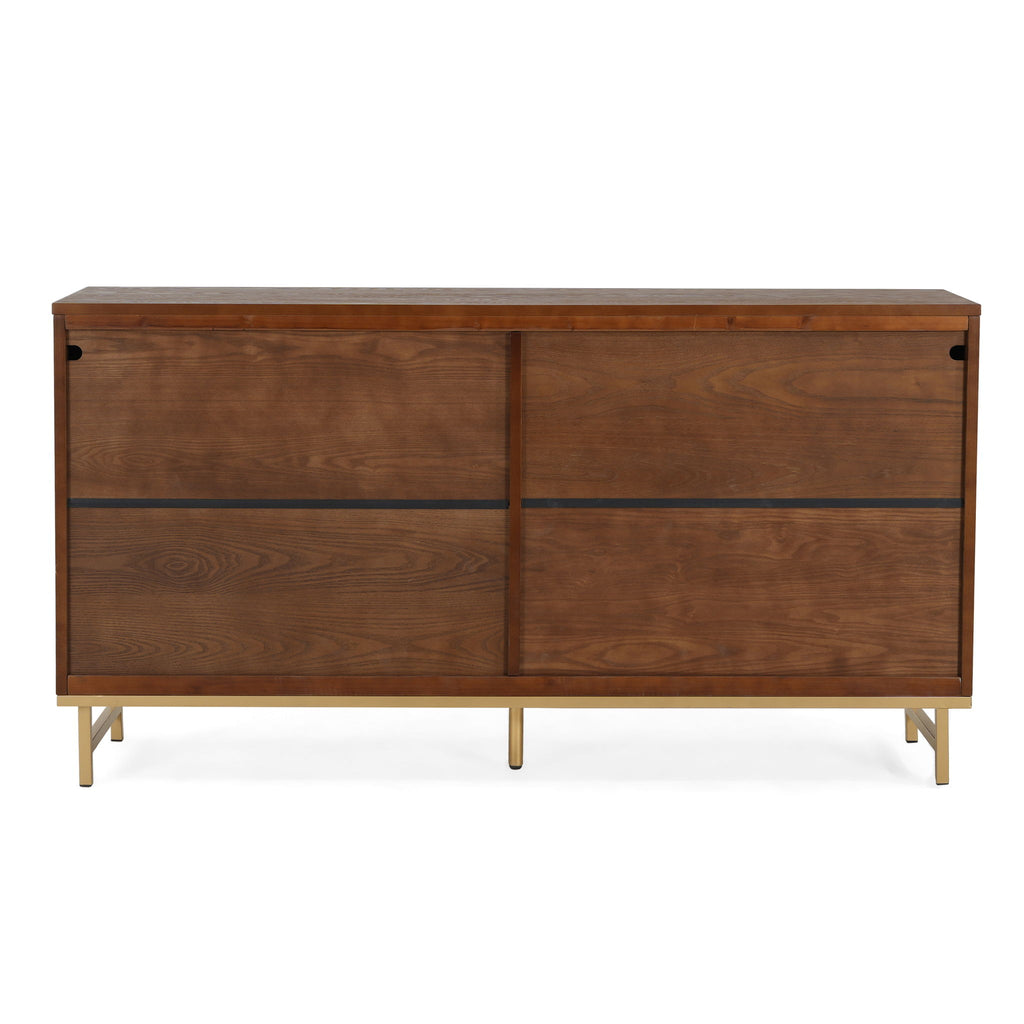 Tamid - Modern Wide Handcrafted Sideboard With Adjustable Shelves