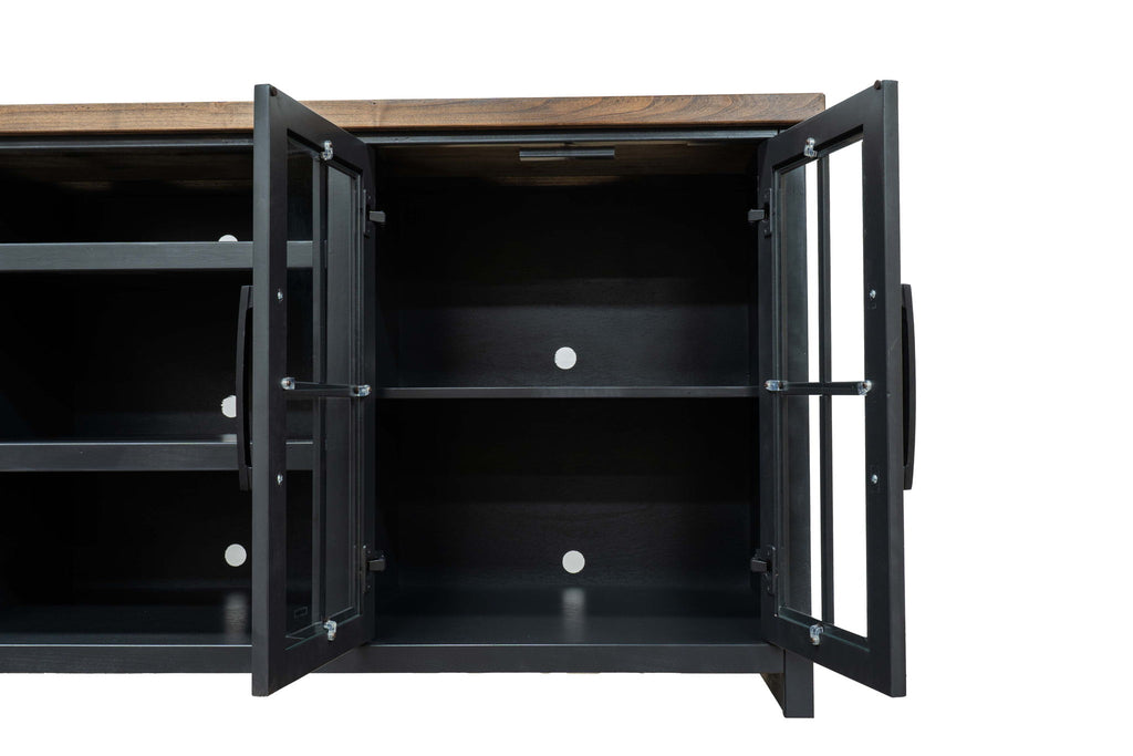 TV Stand Console For TVs Up To 100" - Black / Whiskey