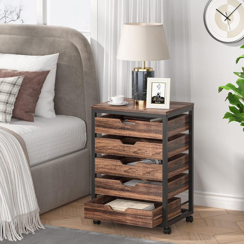 Storage Chest With Wheels, Mobile Drawer Unit