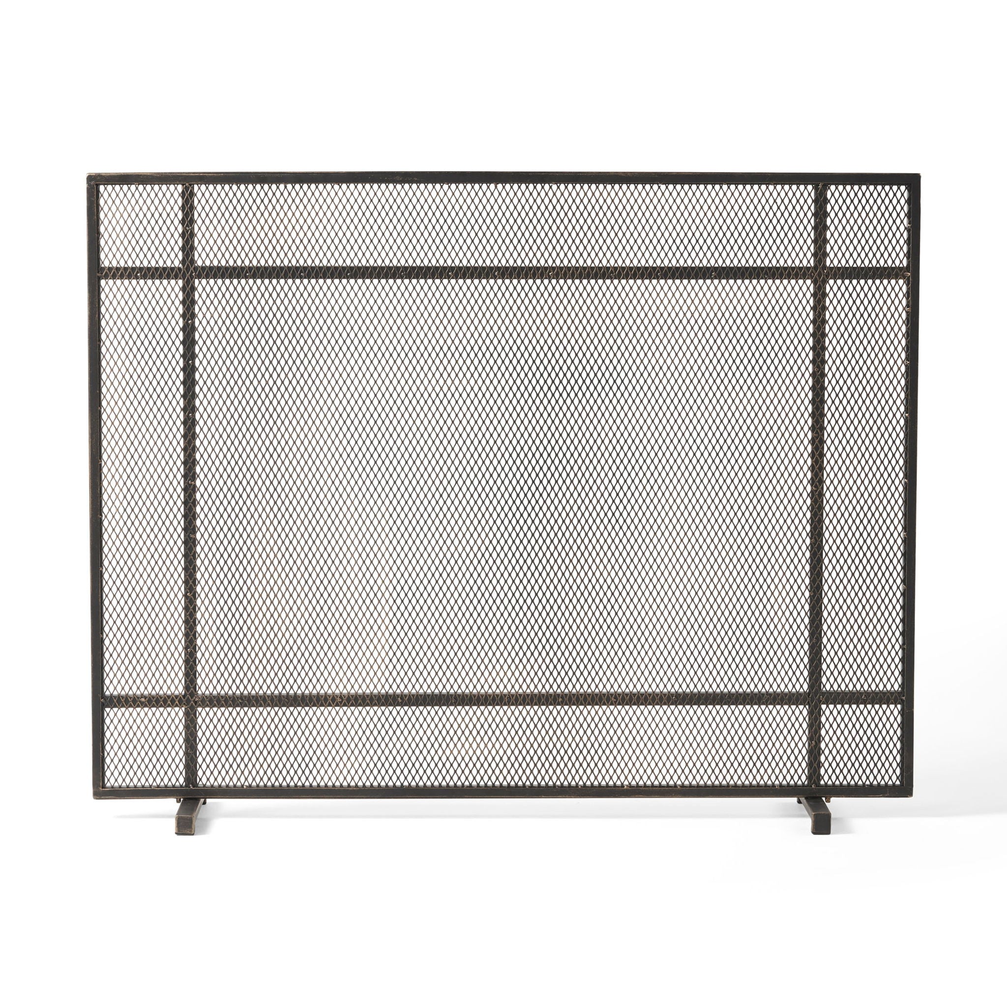 Elegant Iron Fire Screen For Fireplace Protection