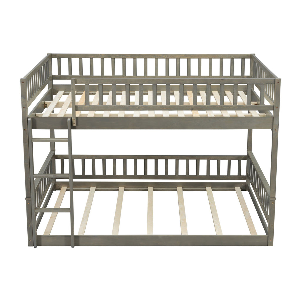Bunk Bed With Ladder And Guardrails