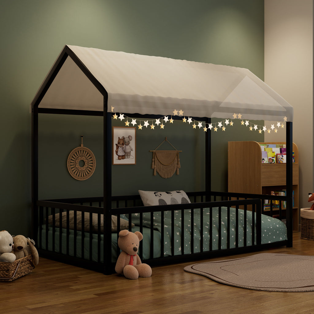 Montessori Floor Bed Frame With House Shape
