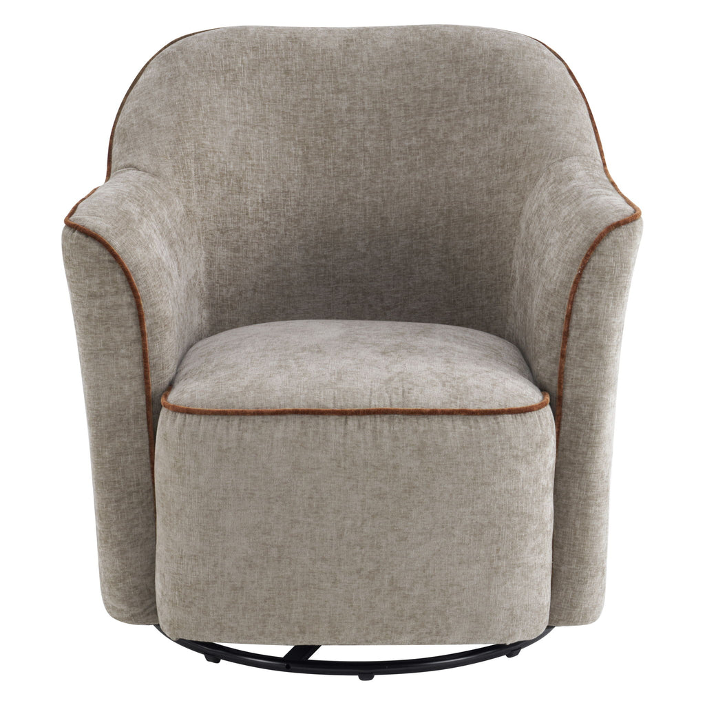 360° Swivel Accent Chair With Flared Arms