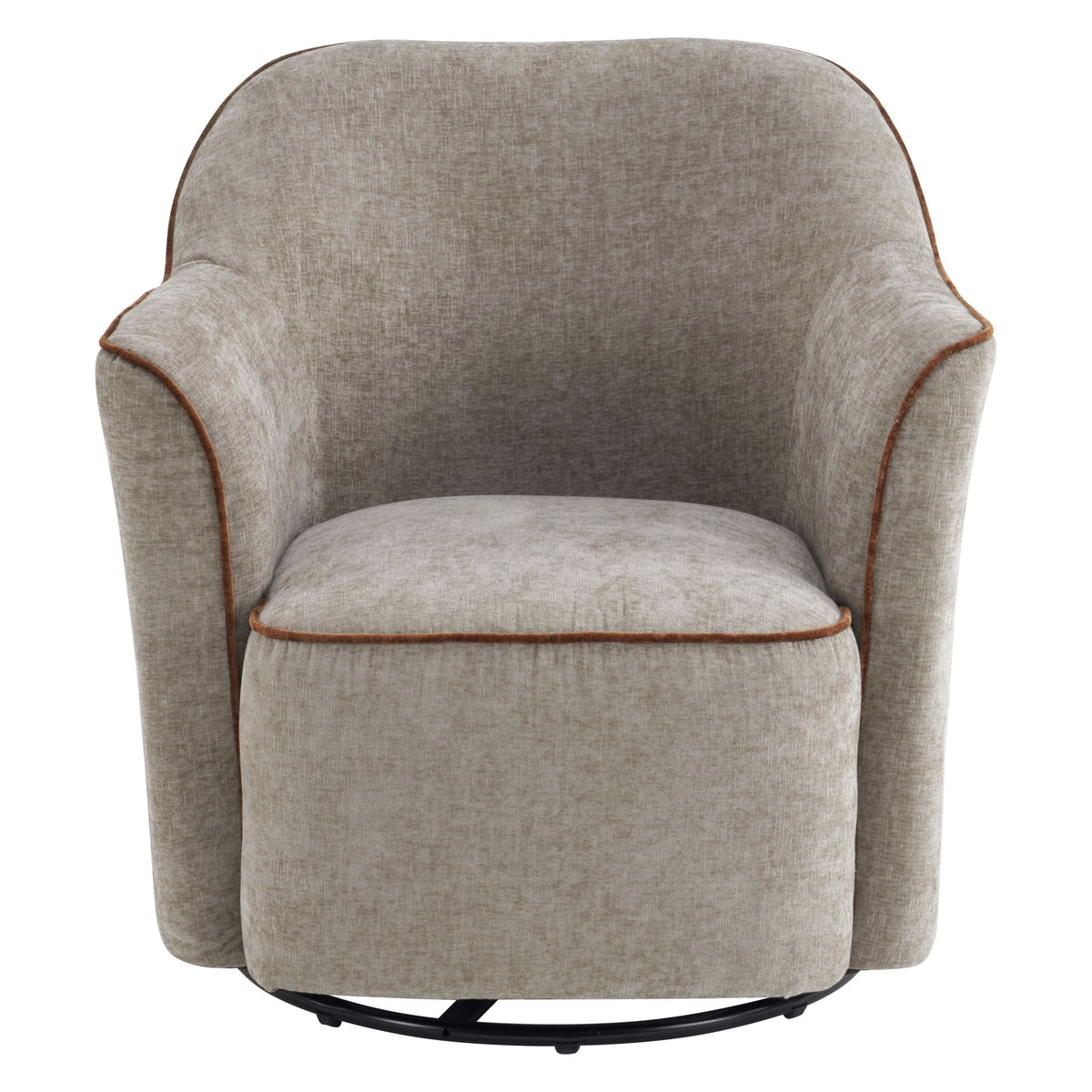 360° Swivel Accent Chair With Flared Arms