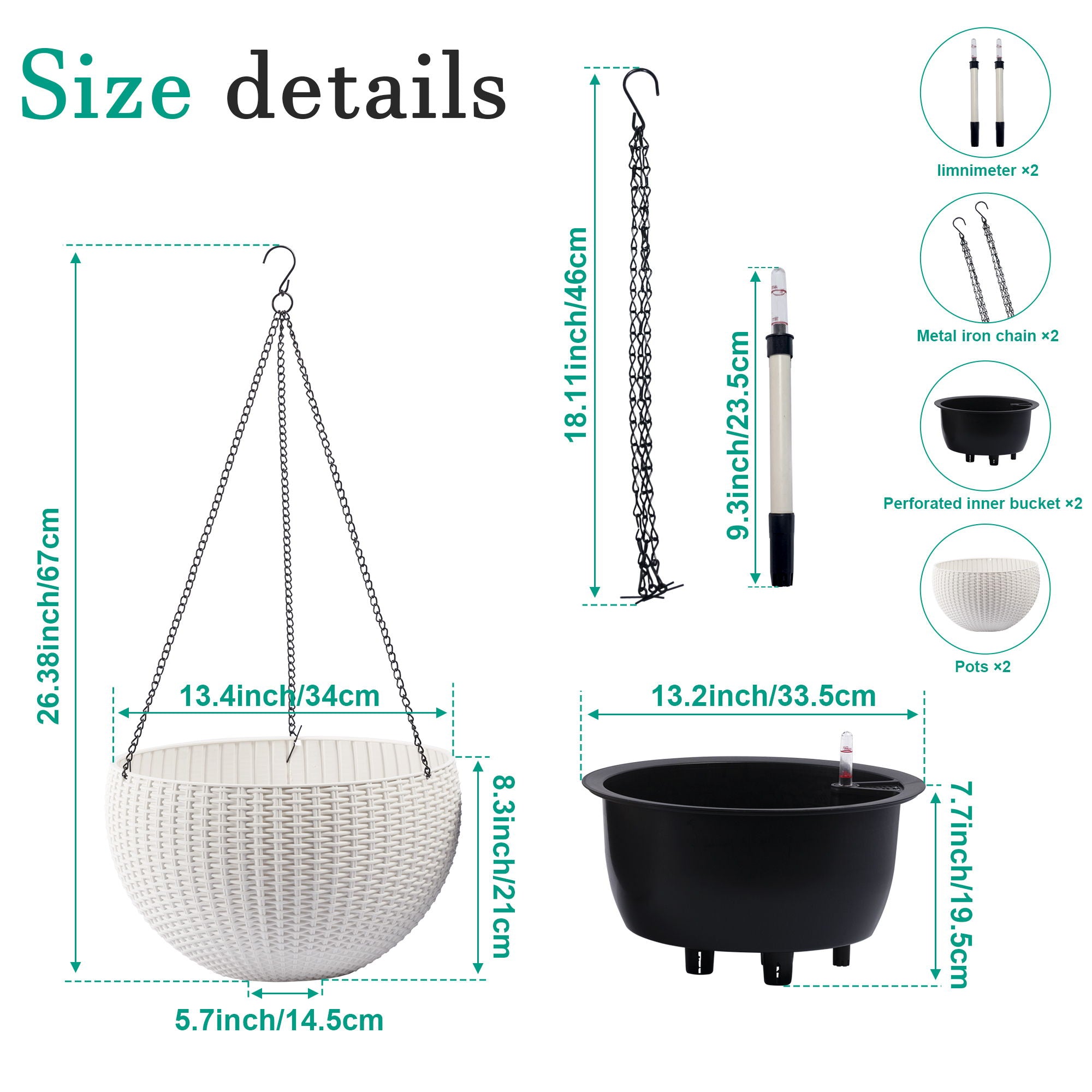 Self Watering Hanging Planter
