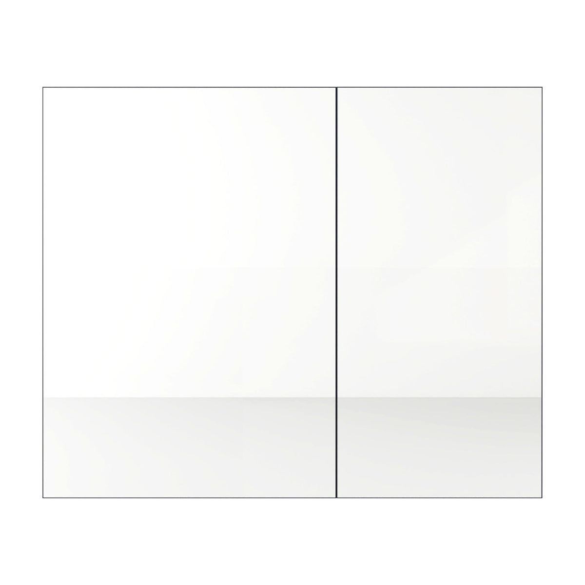 33.56" Wall Mounted Bathroom Cabinet With Adjustable Shelves - Imitative Oak