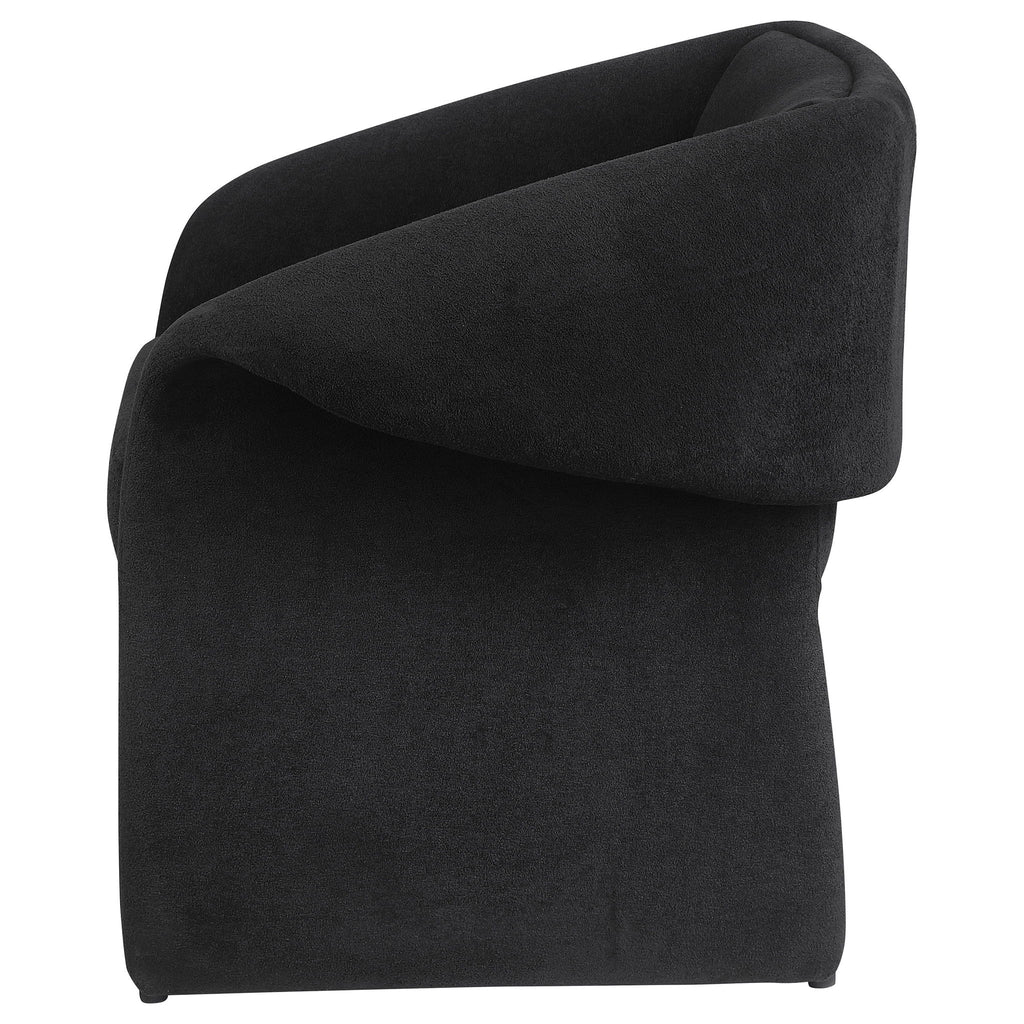 Mcdonald - Upholstered Sloped Arm Accent Chair - Black