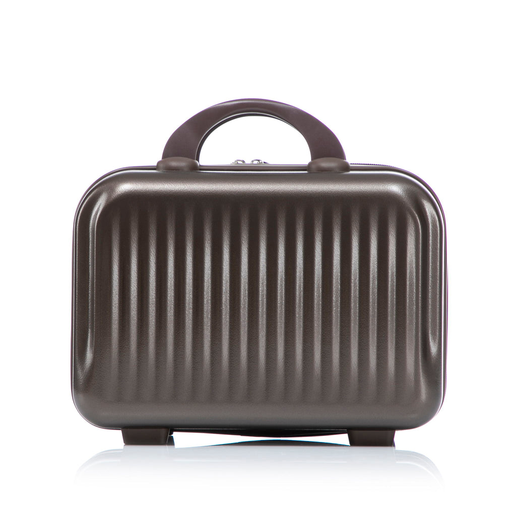 Luggage Set With Cosmetic Case, Combination Lock, Front Opening Design