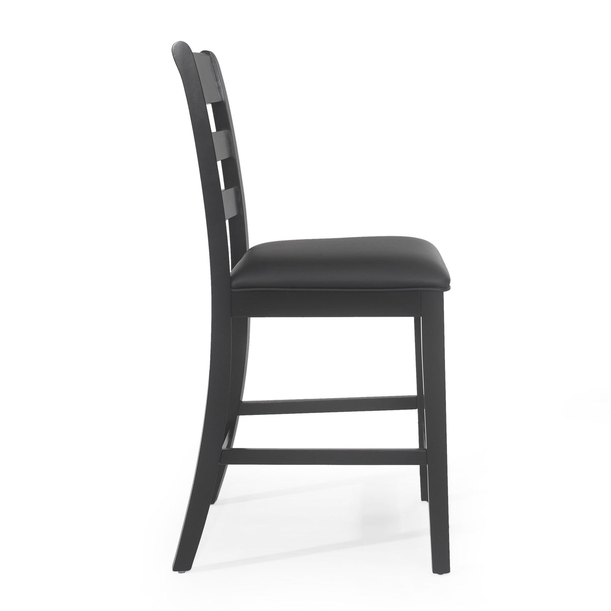 Farmhouse Upholstered Wood Counter Stools