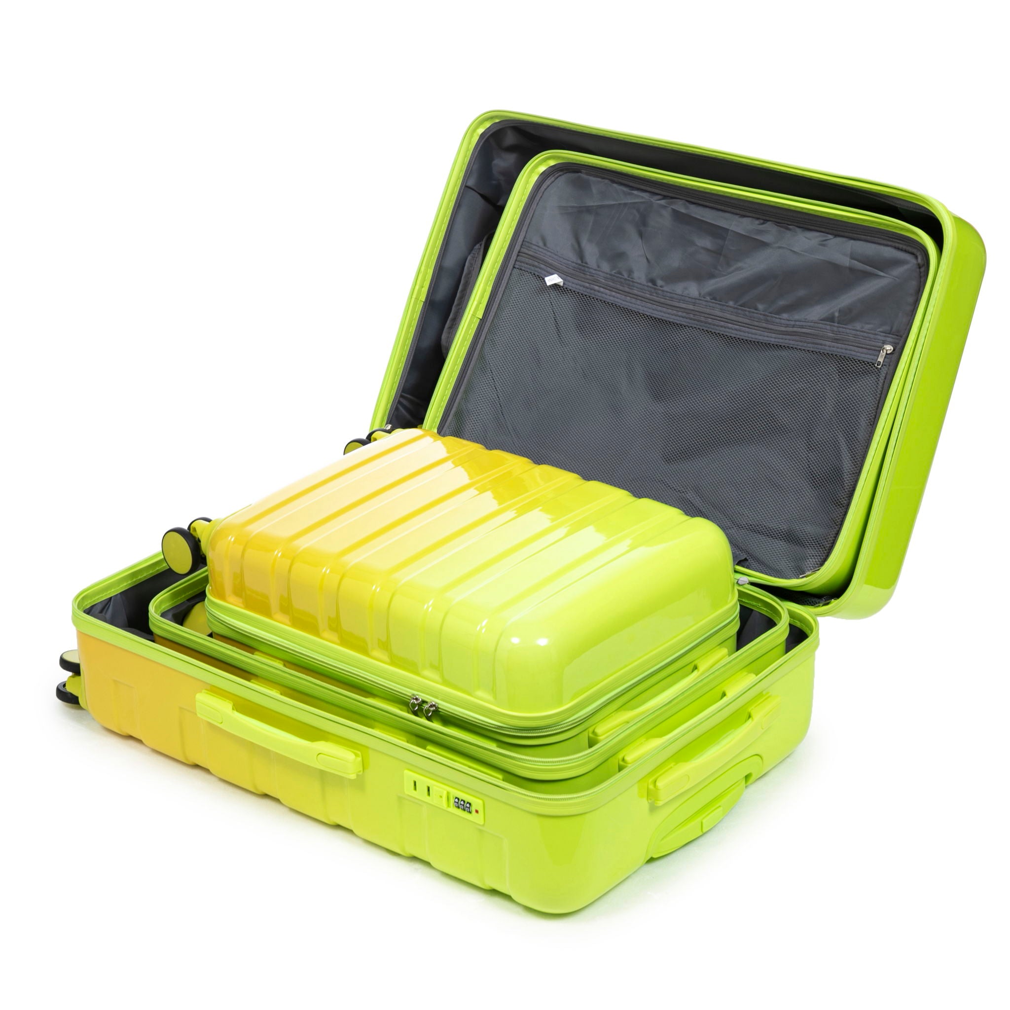 Luggage Set 20" /24" /28" With Combination Lock And Silent Wheels