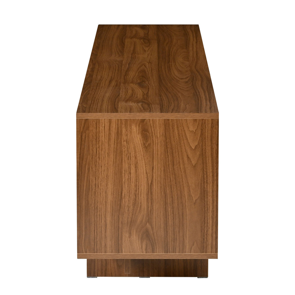 Retro Style TV Stand With Wavy Door
