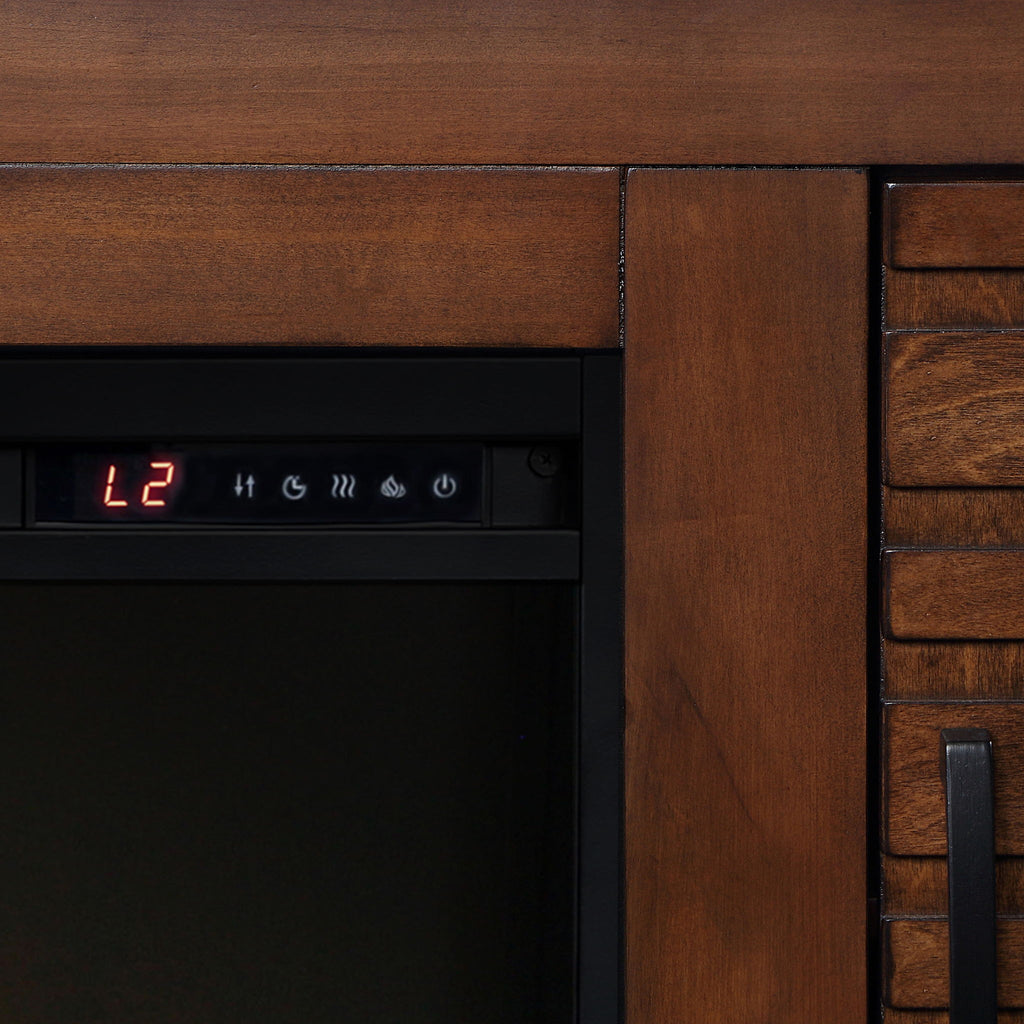 Electric Fireplace TV Stand Console For TVs Up To 95" - Whiskey