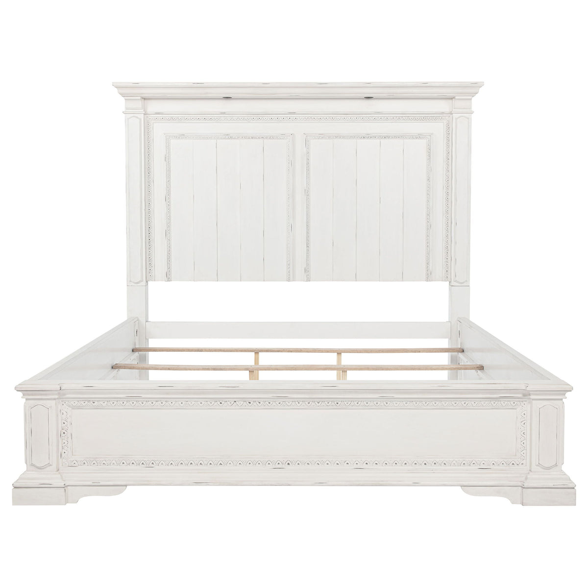LED Light Panel Bed With Traditional Design