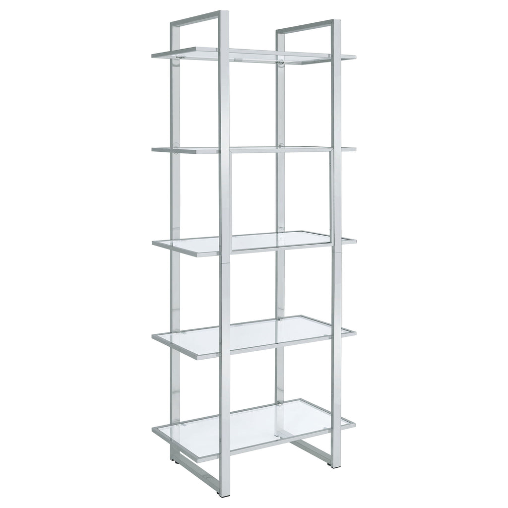 Colfax - 5 Shelf Bookshelf - Clear