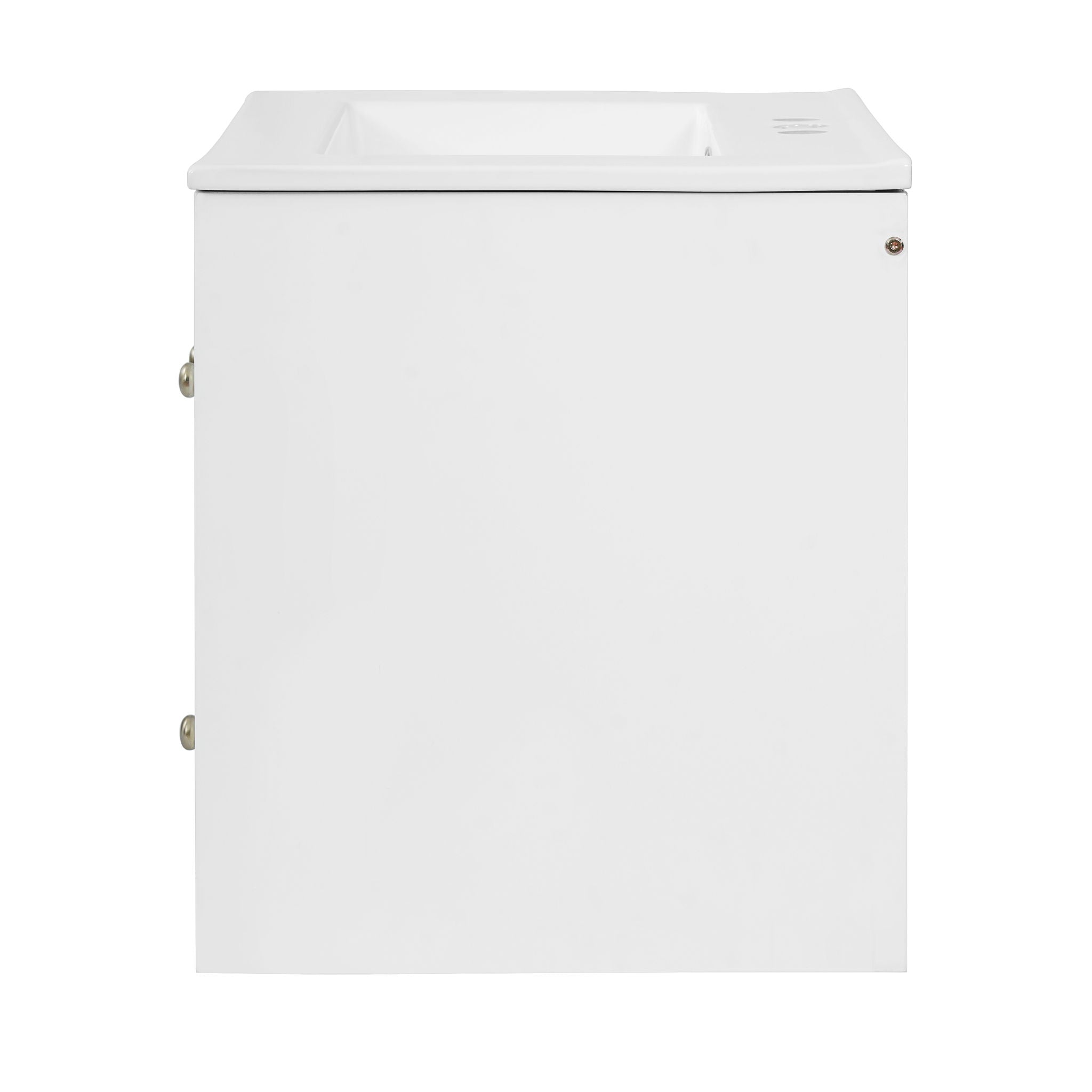 Wall-Mounted Bathroom Vanity Set With Sink, 2 Drawers And Soft-Close Door
