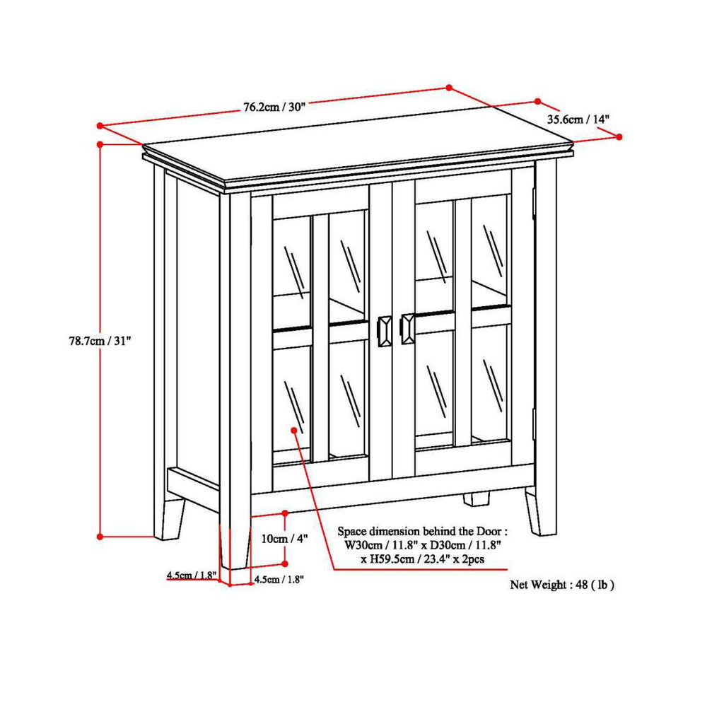 Artisan - Low Storage Cabinet - Light Brown