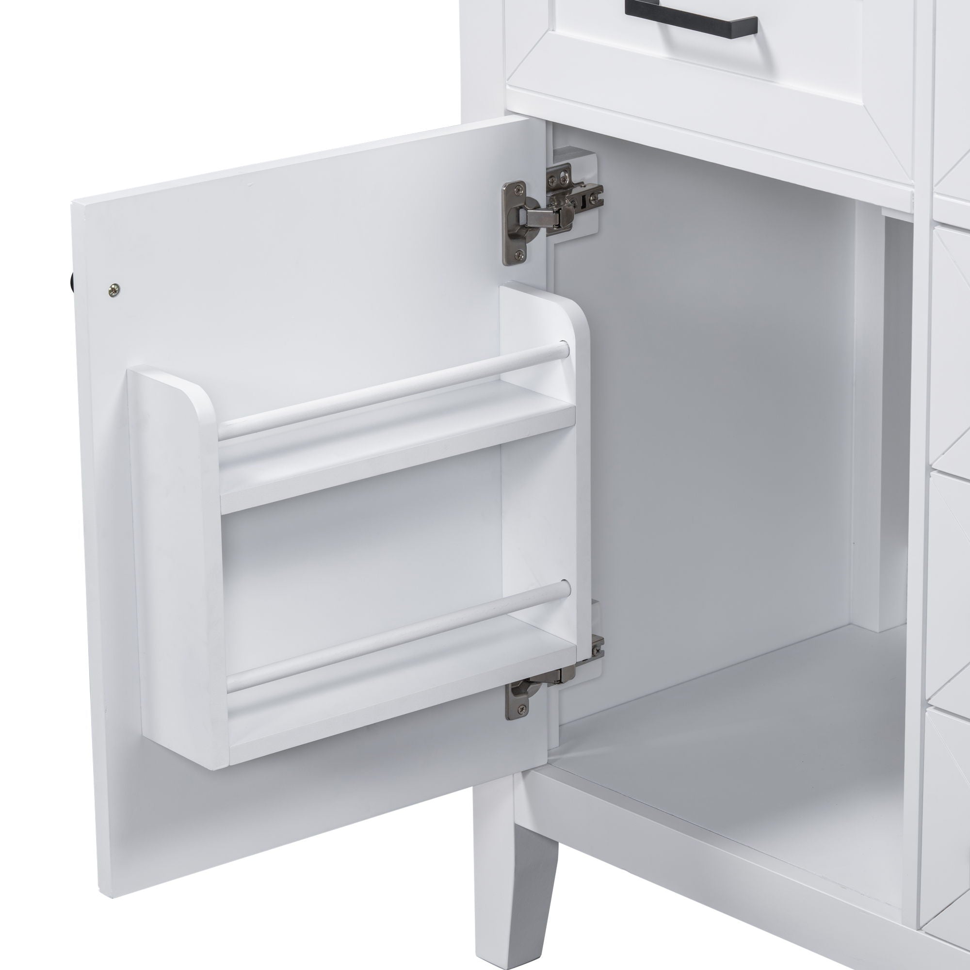 Modern Bathroom Vanity Base Only With Drawers, Freestanding Design