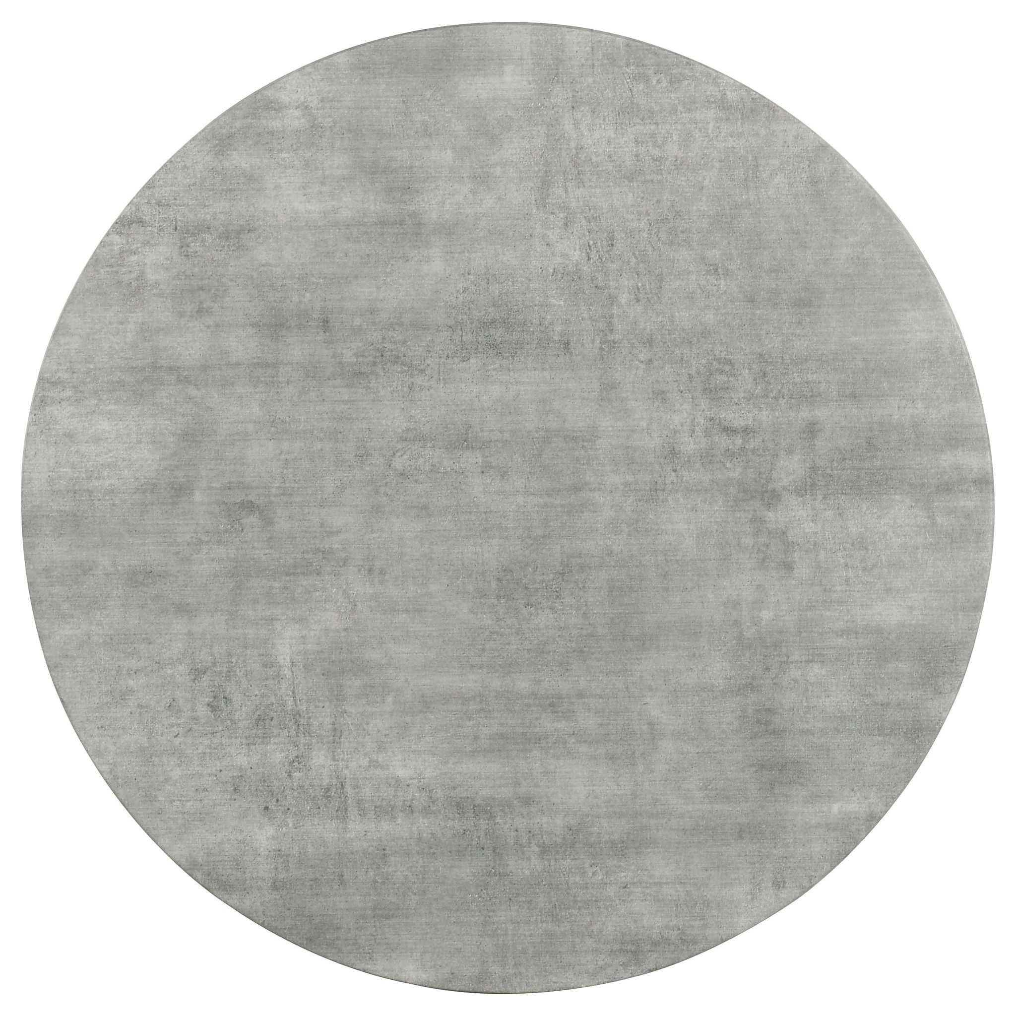 Vellux - 5 Piece Round Dining Table Set With Concrete Top Upholstered Chairs - Gunmetal