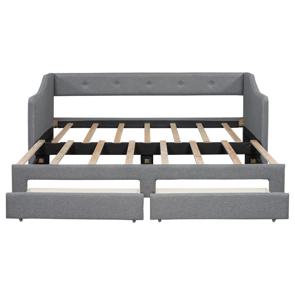 Upholstered Daybed With 2 Drawers