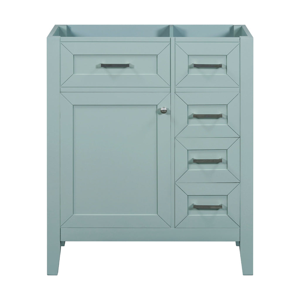Modern Bathroom Vanity Base Only With Drawers, Freestanding Design