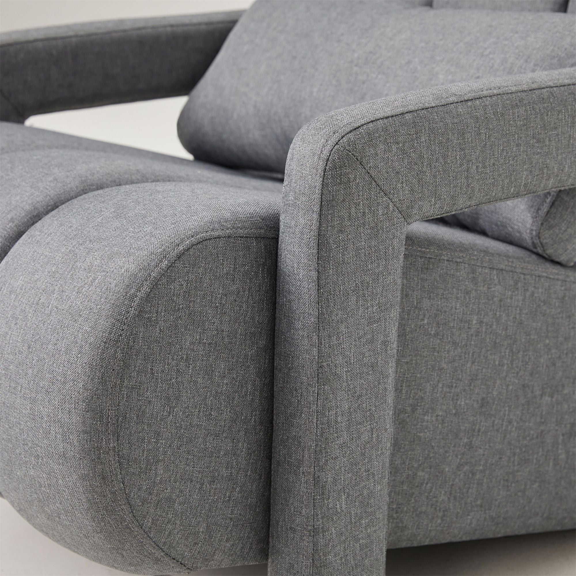 Modern Upholstered Accent Chair, Comfortable Fabric With A Pillow For Living Room