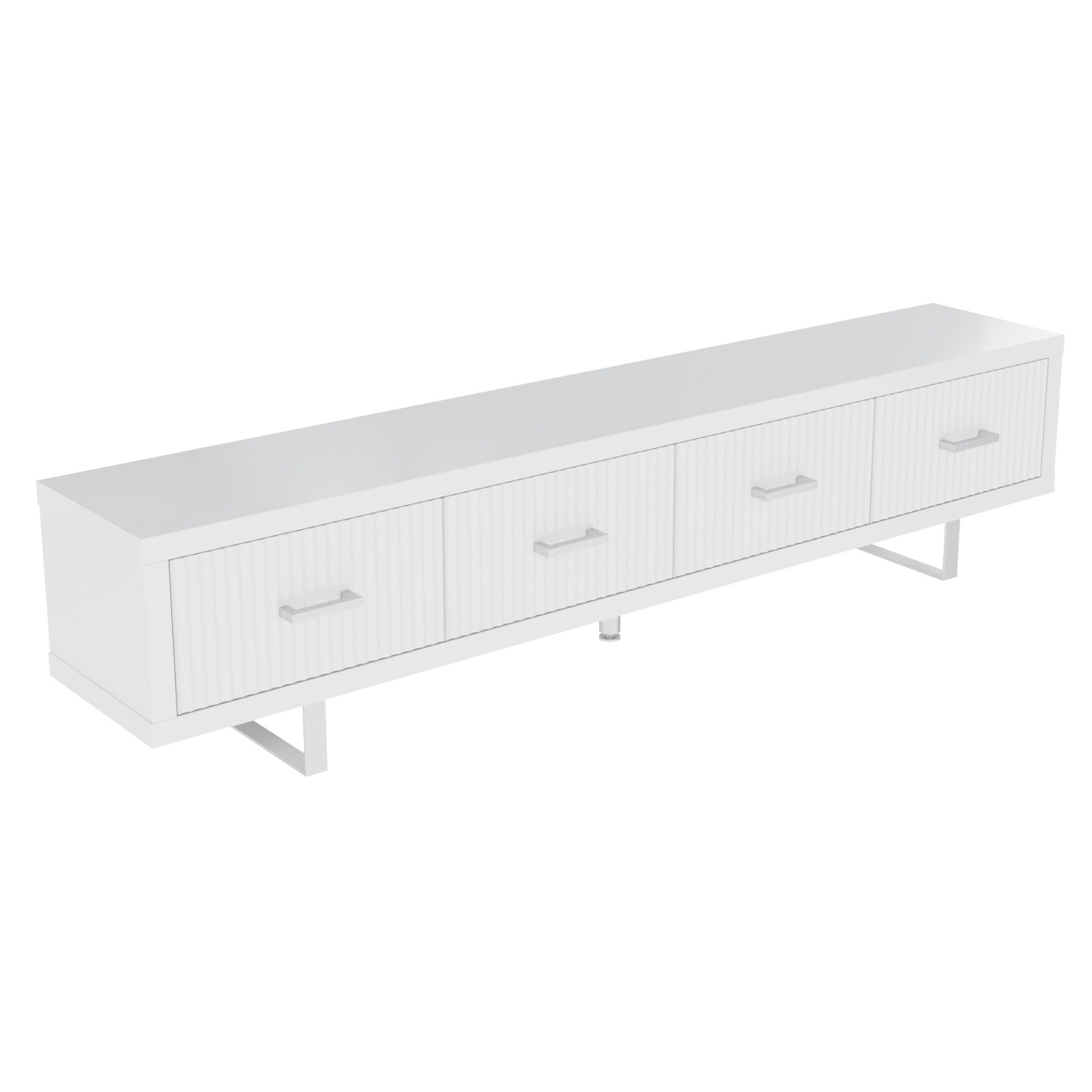 TV Stand With Slatted Drawers