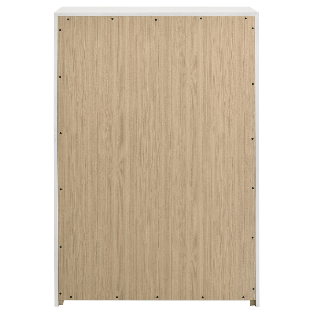 Lauryn - 5 Drawer Bedroom Chest - Gloss White