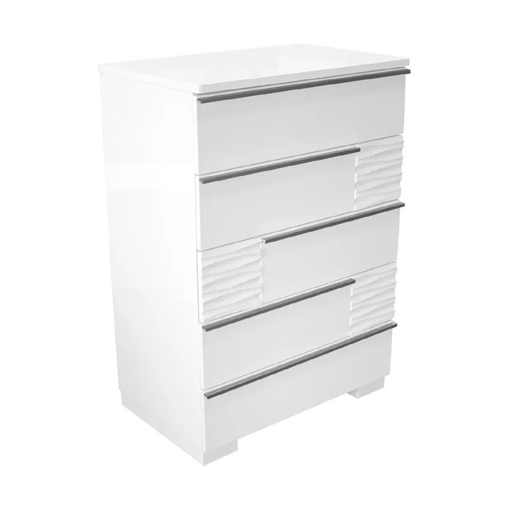 5 Drawer Chest, Bedroom - White