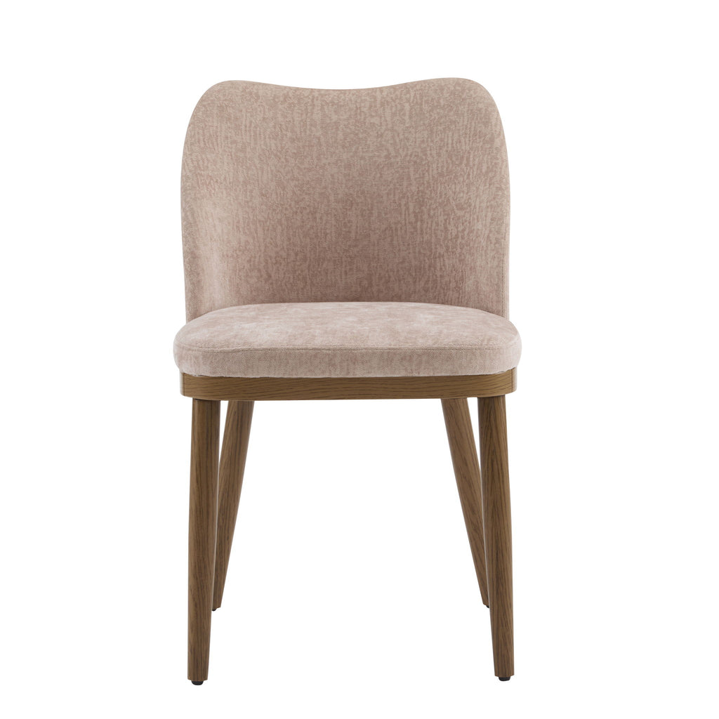 Mid Century Modern Dining Chair With Ergonomic Backrest