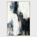 Gloss - 48" x 72" Painting Art by Buddy Whitlock - Gray / Black