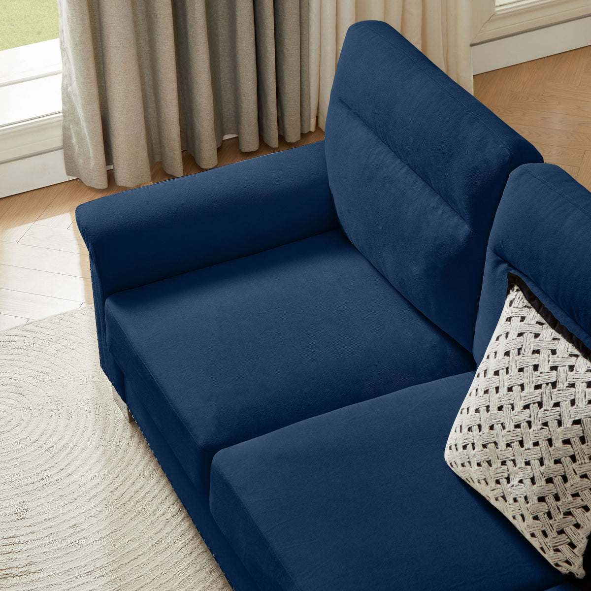 3 Seater Elegant Stationary Sofa