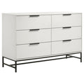 Taraval - 6 Drawer Bedroom Dresser - White