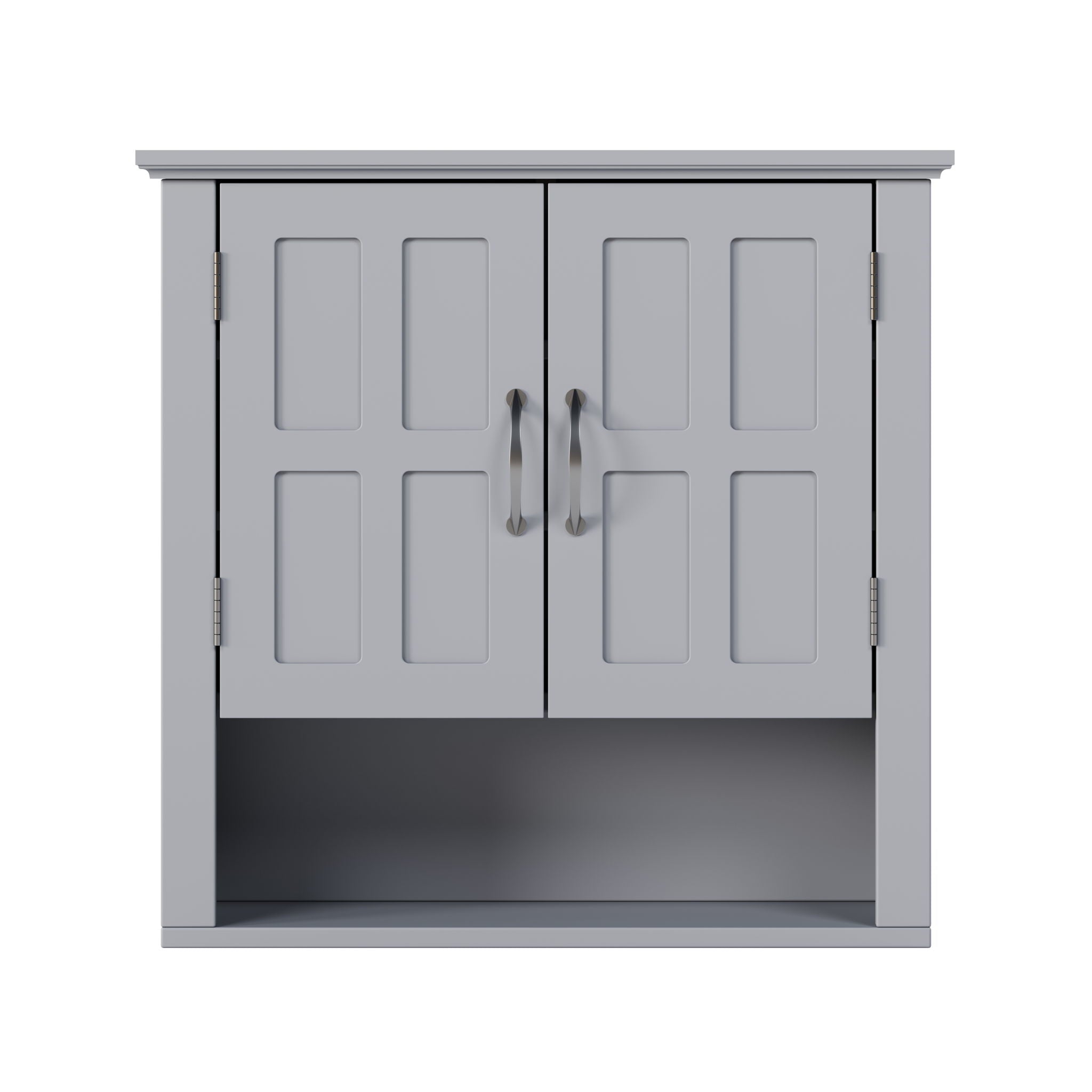 Multi Functional Wall Mounted Cabinet With Adjustable Shelves For Bathroom