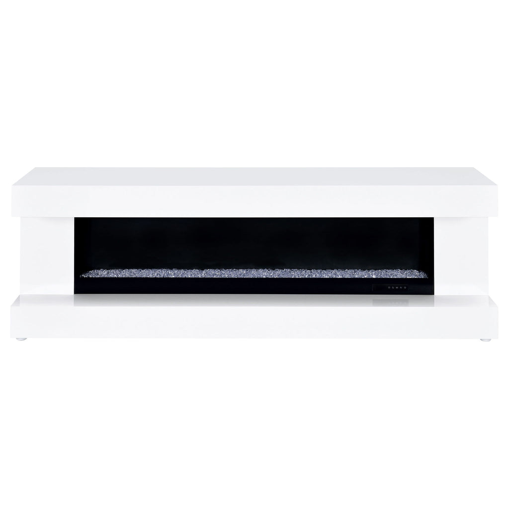 TV Stand Fireplace Console With Bluetooth Speaker