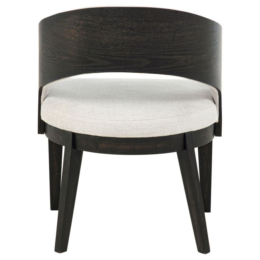 Bangor - Upholstered Dining Arm Chair (Set of 2) - Black / Cream
