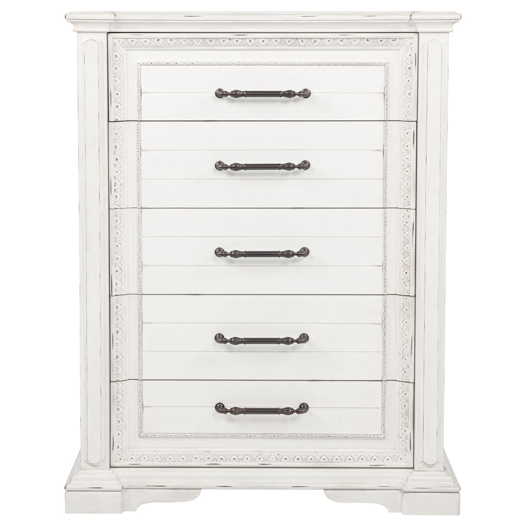 5 Drawer Bedroom Chest Of Drawers - Vintage