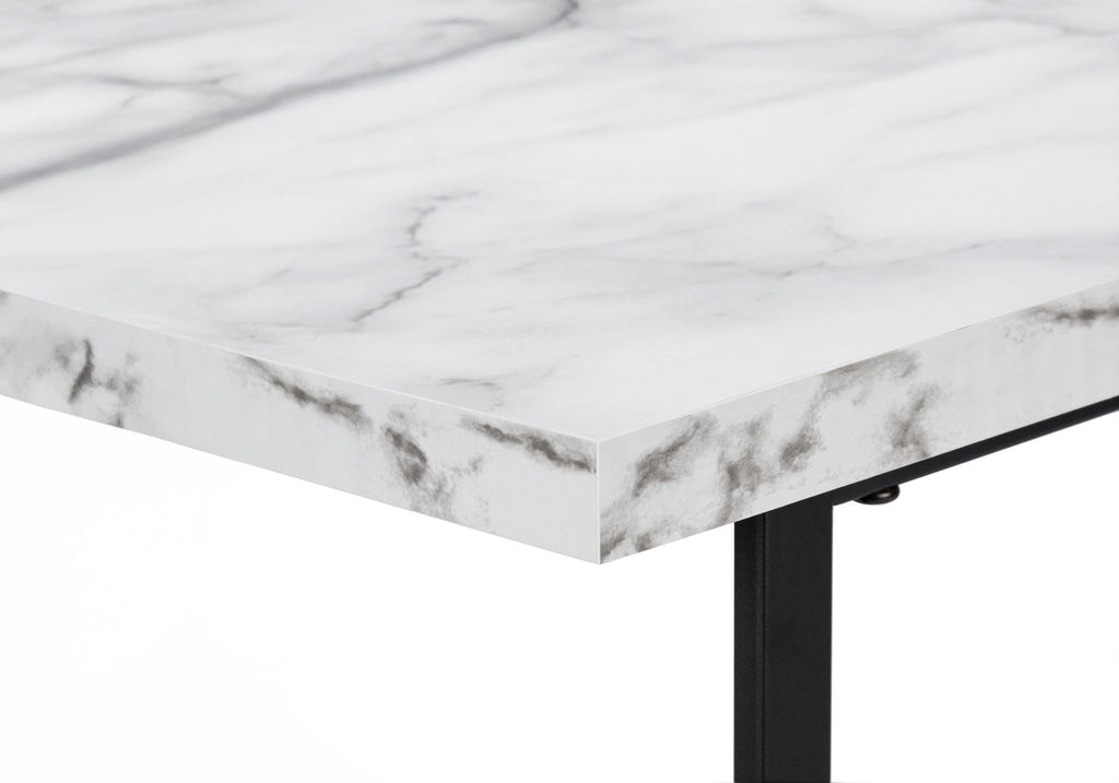 Computer Desk For Home Office, Laptop, Storage Shelves, Contemporary Versatile Placement - White