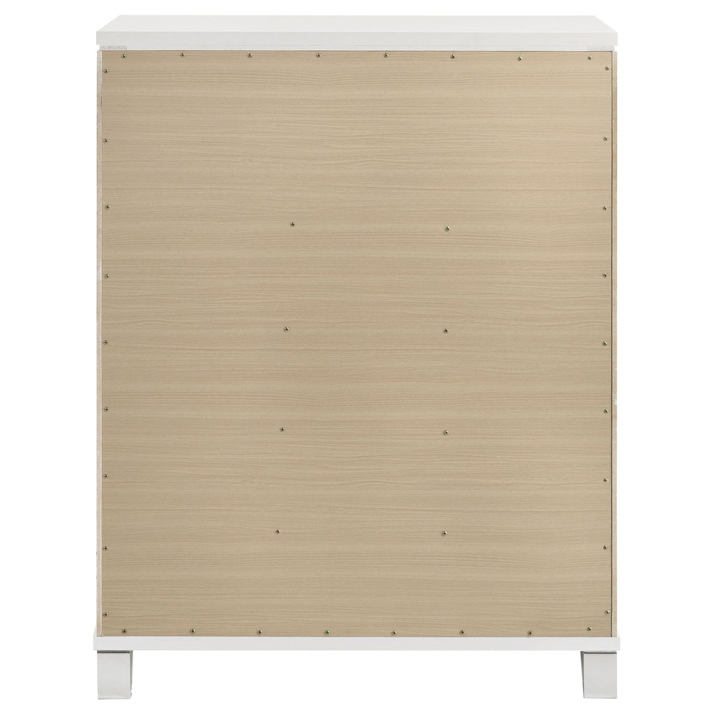5 Drawer Bedroom Chest Of Drawers - White