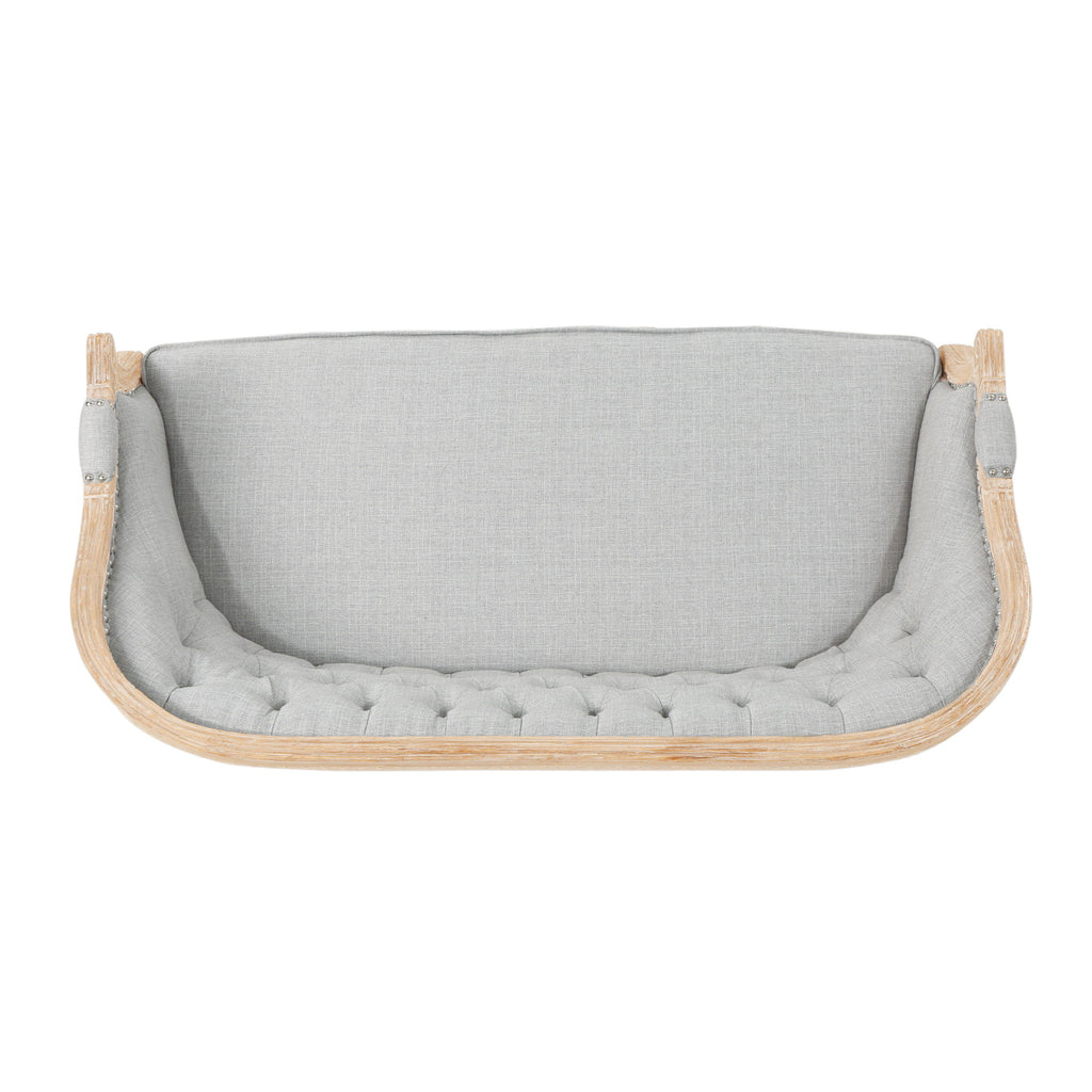 French Country Chesterfield Style Tufted Loveseat