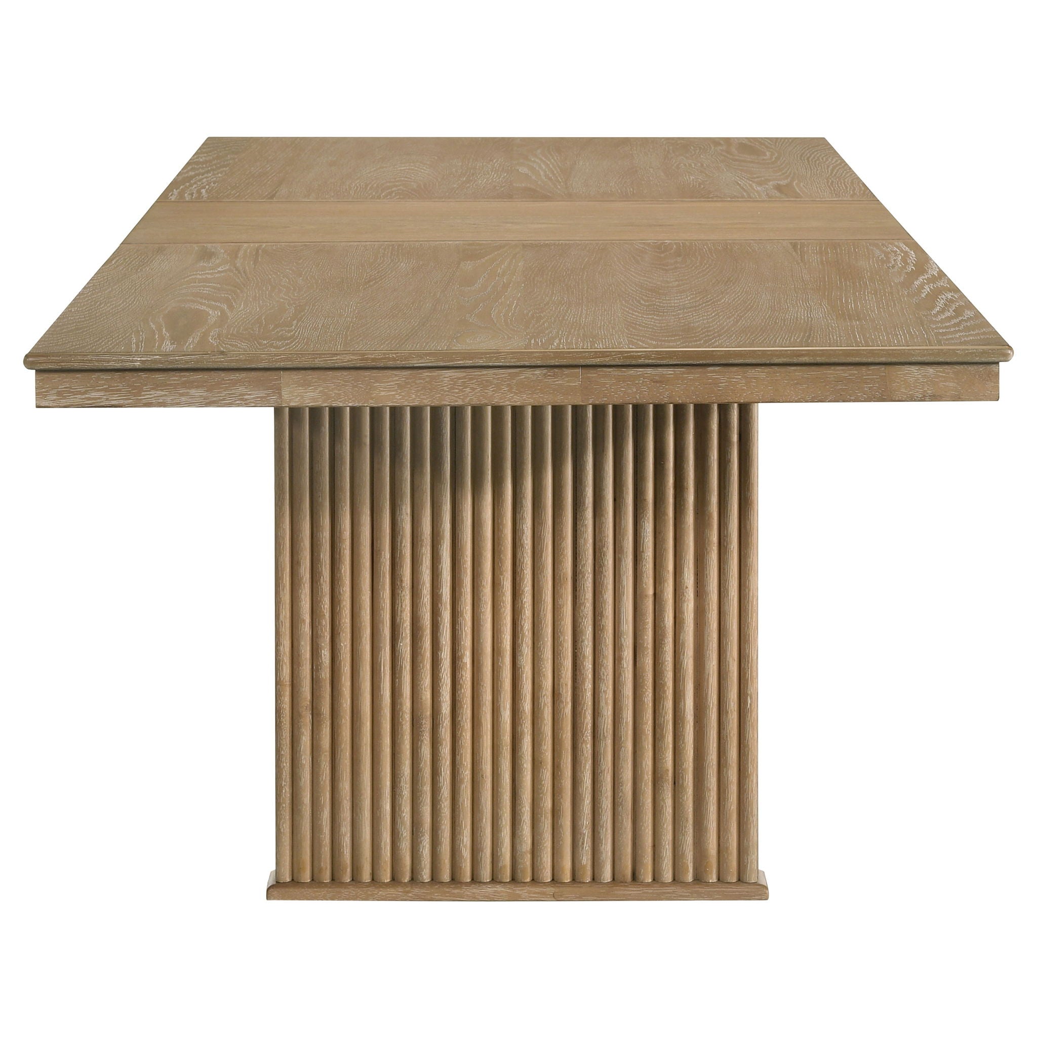 10 Piece Extension Dining Set With Upholstered Chairs And Matching Sideboard - Light Brown